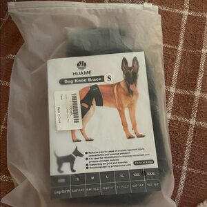 Dog Knee Brace Support - Black (Small)
